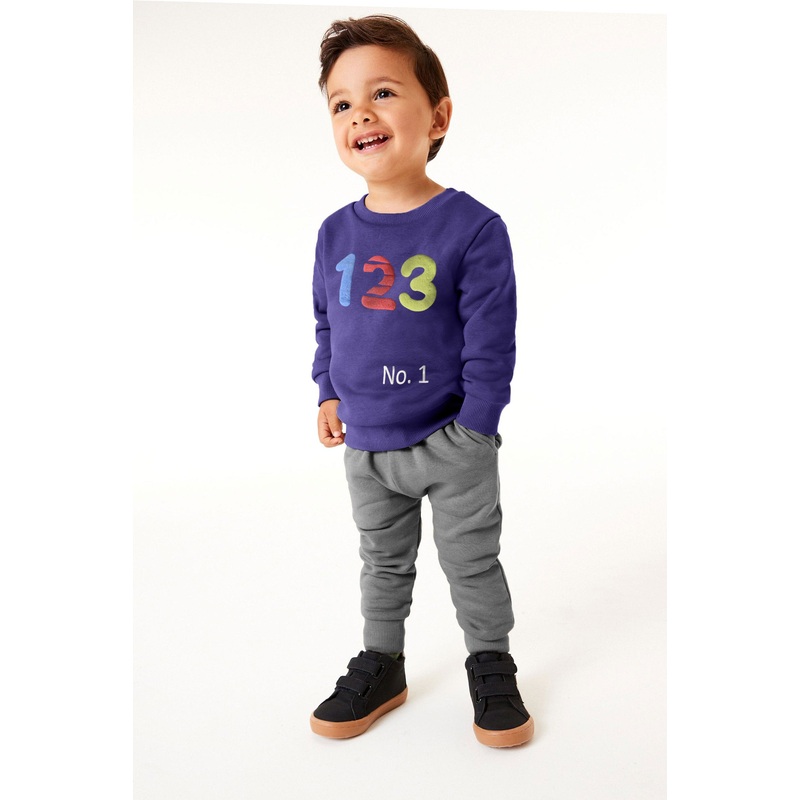 Tiny Teen Kid’s 123 Printed Fleece Sweat Shirt