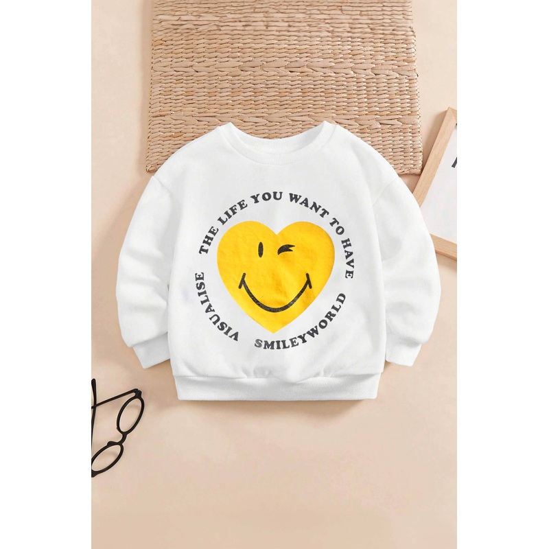 Tiny Teen Kid’s Smileyworld Printed Sweat Shirt