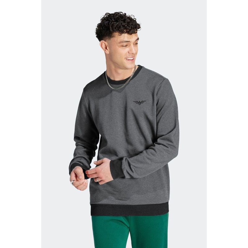 Eternity Premium Men’s Logo Embroidered Contrast Neck Sweat Shirt