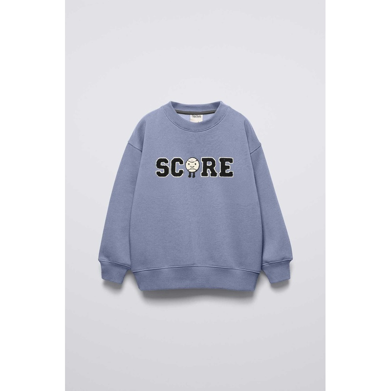 Tiny Teen Kid’s Score Applique Fleece Sweat Shirt