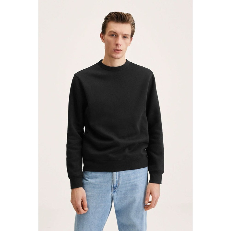 Arrow Men’s Solid Long Sleeve Fleece Sweat Shirt