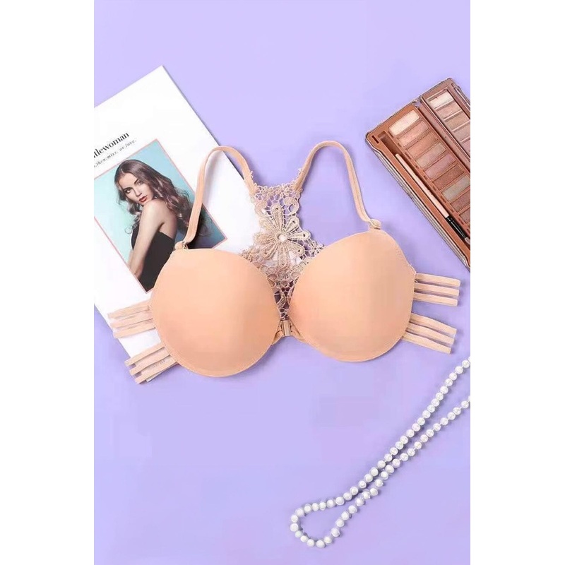 Daimeidi Women’s Lace Racerback Wired Push-Up Bra