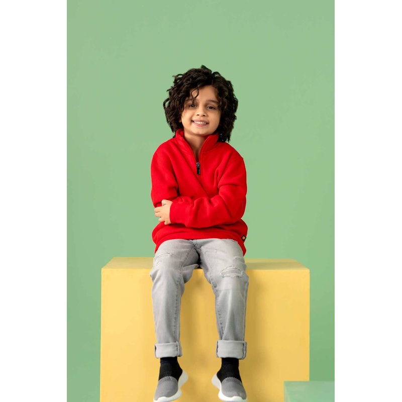 Dennis Kid’s Fleece Quarter Zipper Sweatshirt