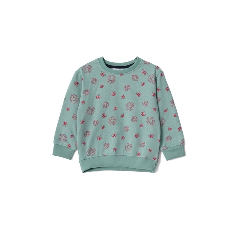 Tiny Teen Kid’s Sun Flower Printed Fleece Sweat Shirt