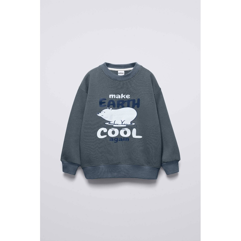 Lefties Kid’s Make Earth Printed Fleece Sweatshirt