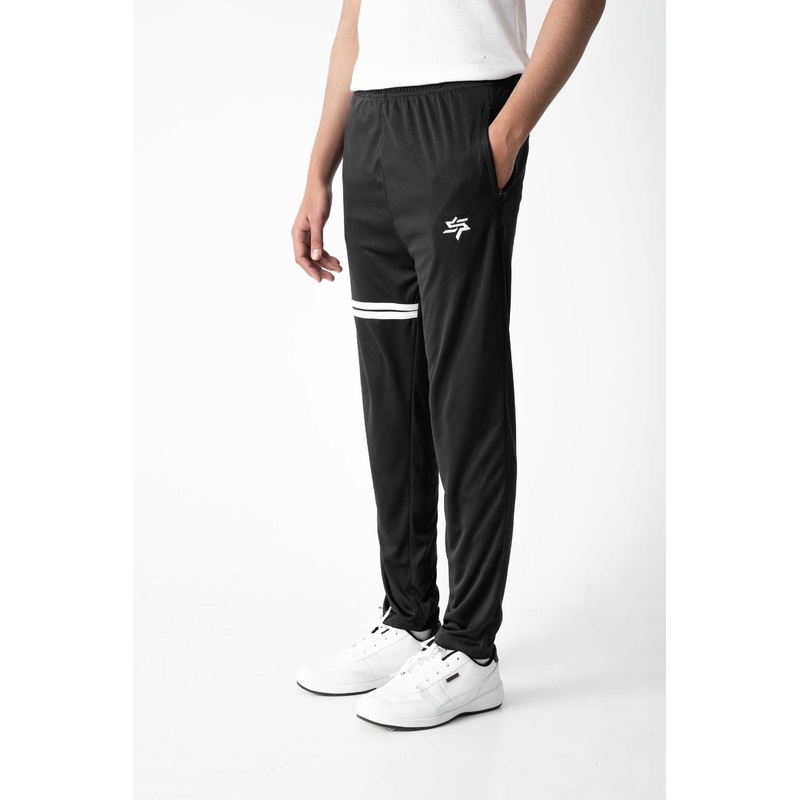 Men’s Striped Logo Embroidered Activewear Trousers