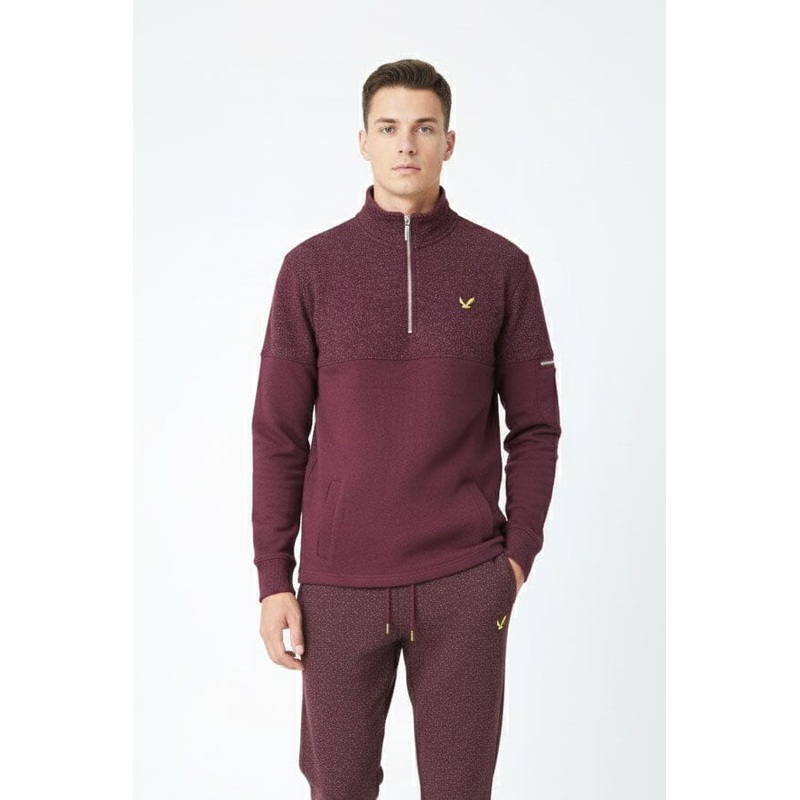 Twisted Sol Men’s Quarter Zipper Sweatshirt