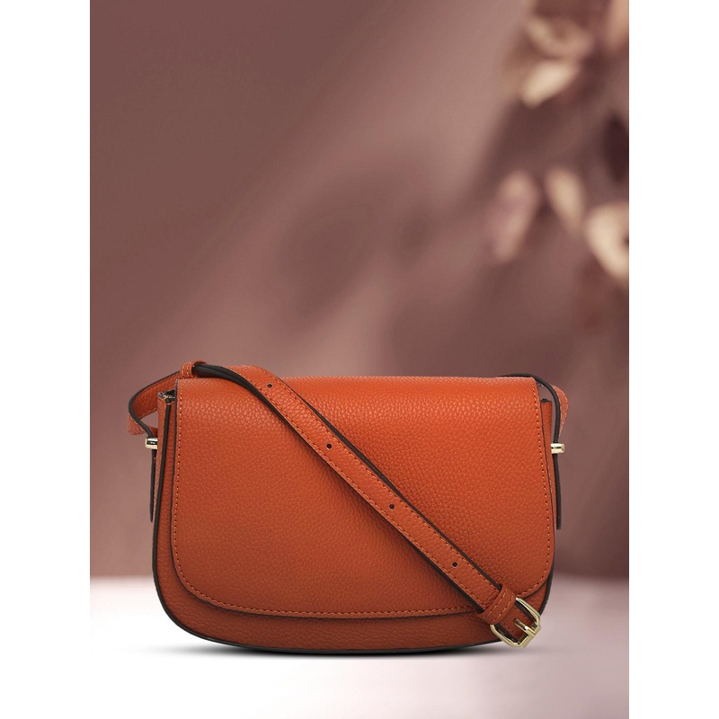 Accessorize London Women Faux Leather Saddle Bag