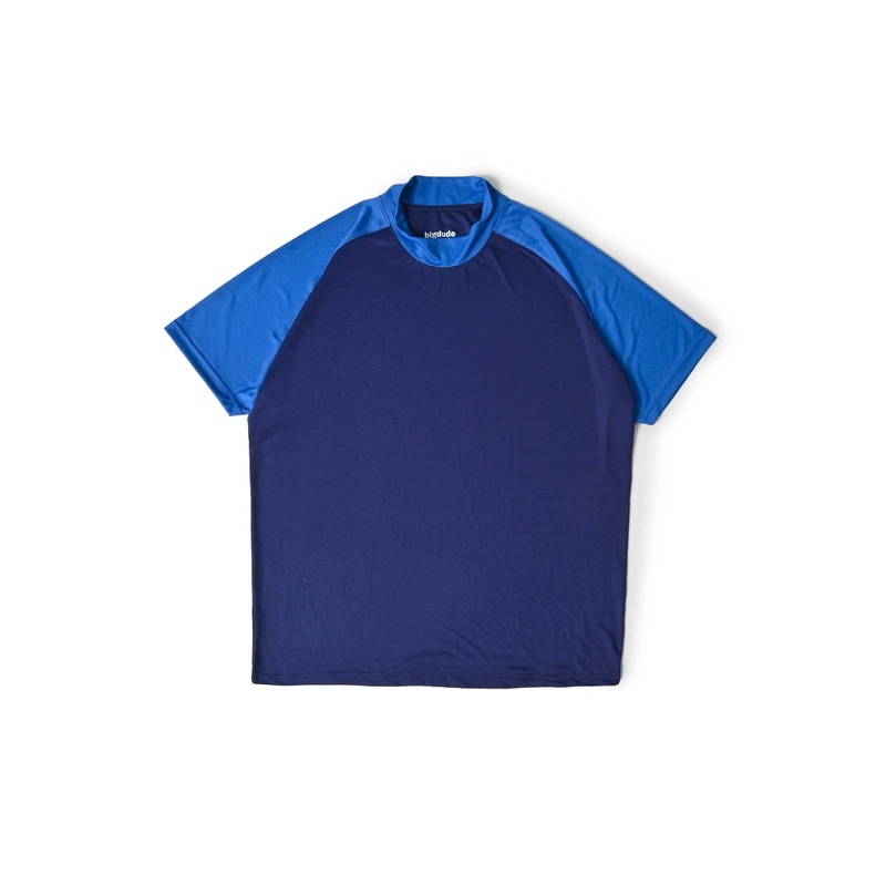 Big Sizes Men’s Mock Neck Minor Fault Tee Shirt