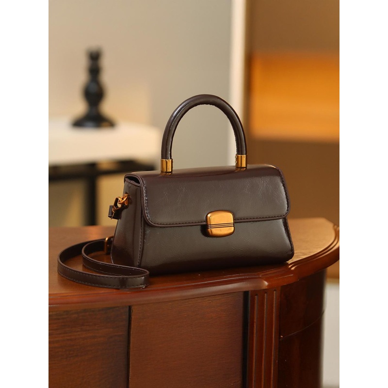 Diva Dale Women Solid Structured Buckle Detail Satchel Bag