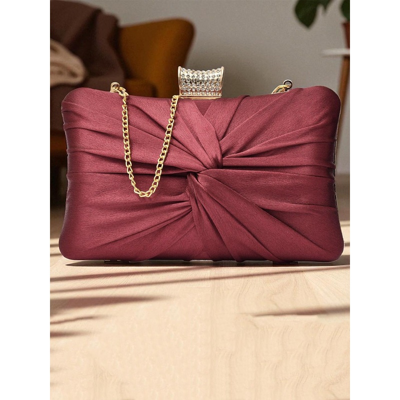 FOR THE BEAUTIFUL YOU Twist Box Clutch