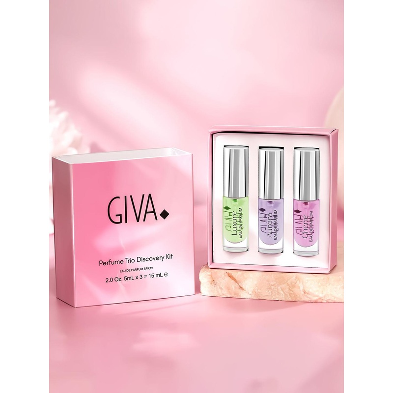 GIVA Set Of 3 Just Be You Eau De Parfum Collection 5ml Each – Luxure + Aurora + Cherie