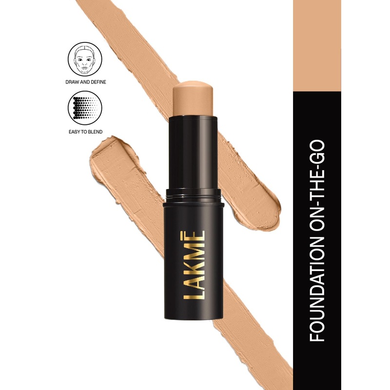 Lakme On The Go Facelift Foundation Stick With Matte Finish 11g – Neutral Almond N340