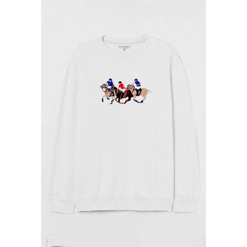 Polo Republica Men’s Embroidered Fleece Minor Fault Sweat Shirt