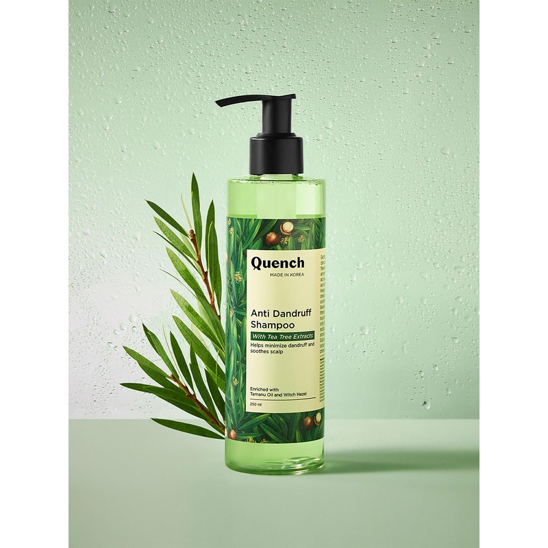 Quench Anti Dandruff Tea Tree Extracts for Hairfall & Dandruff Reduction Shampoo -250ml