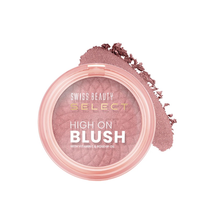 SWISS BEAUTY Select Long-Lasting High On Blush with Vitamin E & Rosehip Oil – Soft Pink 02