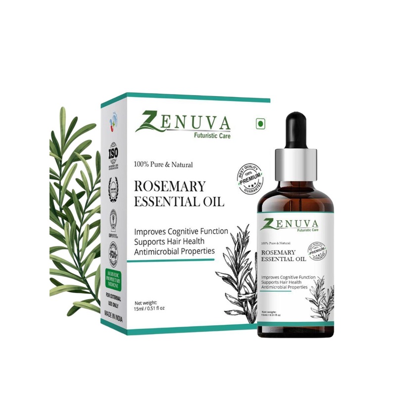 Zenuva Natural Rosemary Essential Oil – 15 ml