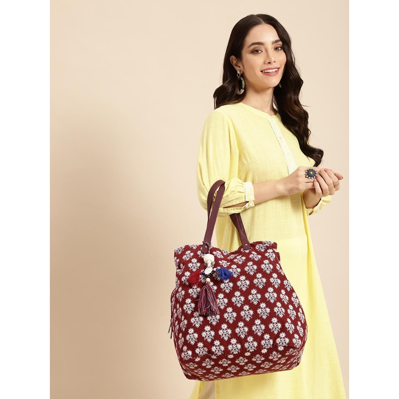 Anouk Floral Printed Handheld Bag