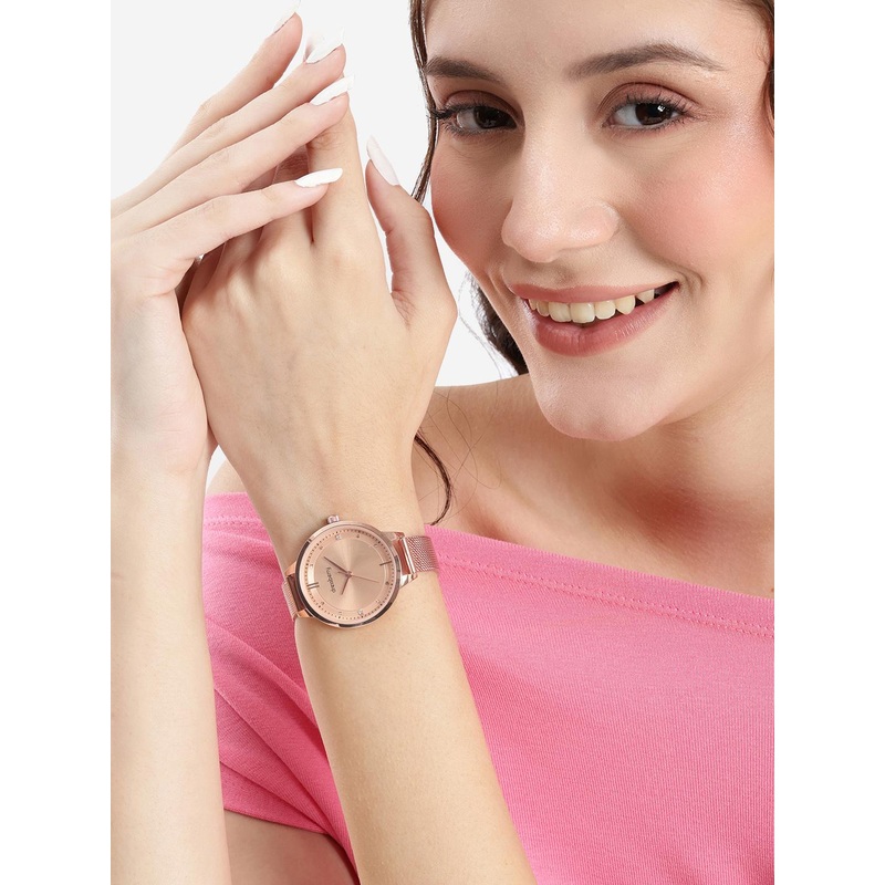 DressBerry Women Bracelet Style Straps Analogue Watch HOBDB-503-RG