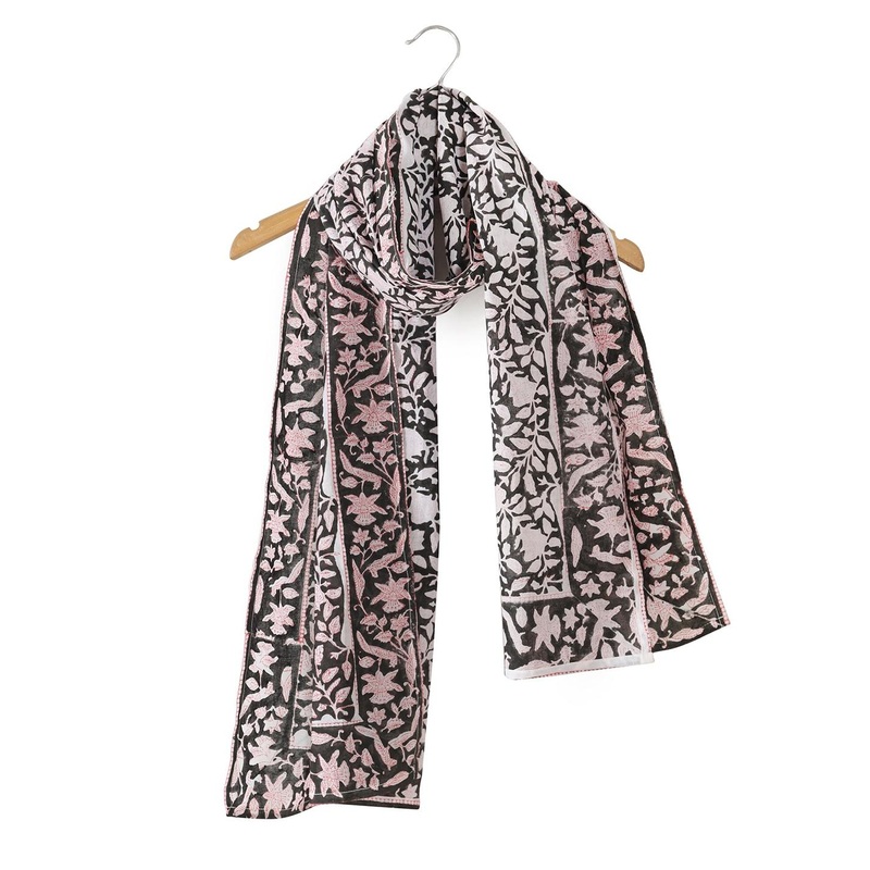 HANDICRAFT PALACE Women Flower Printed Cotton Scarf