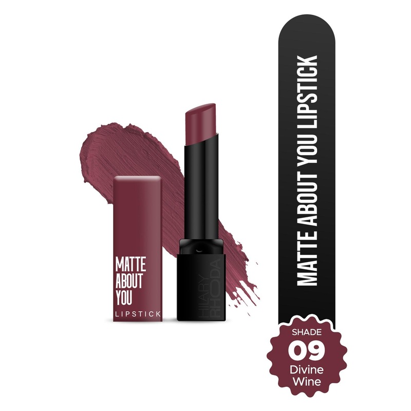 Hilary Rhoda Matte About You Lipstick With Vitamin E – 3 g – Devine Wine 09