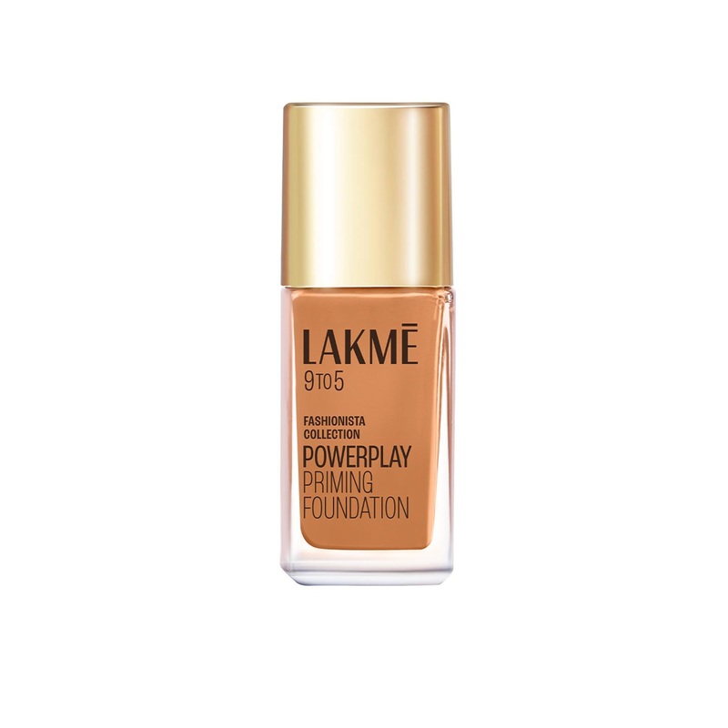 Lakme 9to5 Powerplay Priming Foundation, Built in Primer, SPF 20, Neutral Chestnut, 25 ml
