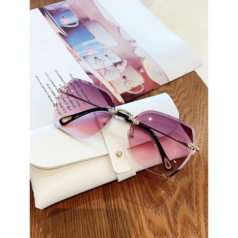 Leeway Unisex Square Sunglasses with UV Protected Lens LW-1485-DARKPINK