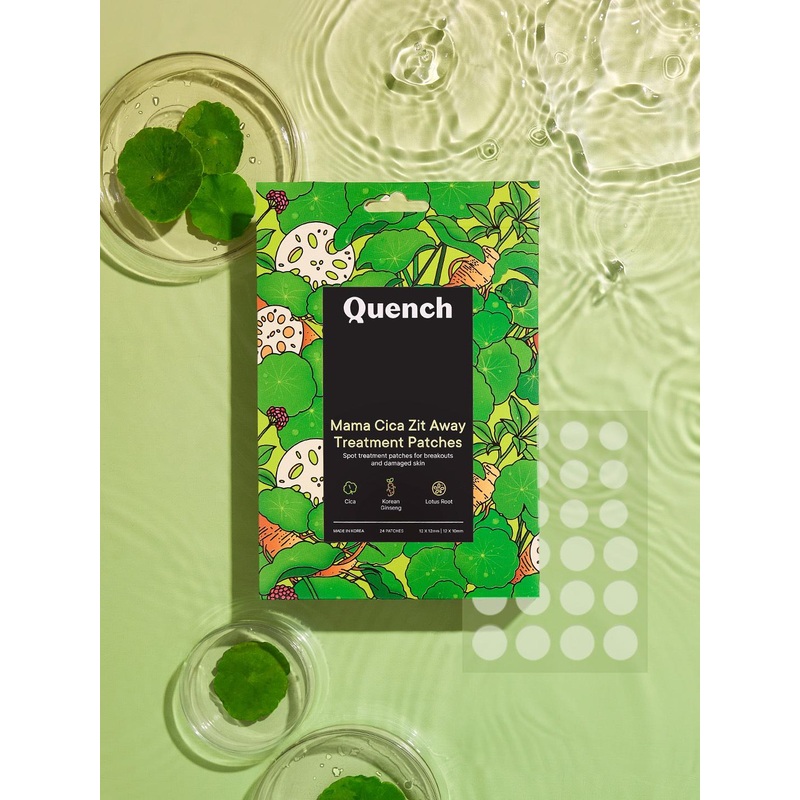 Quench Set of 24 Zit Away Acne Pimple Hydrocolloid Patches with Salicylic Acid & Cica