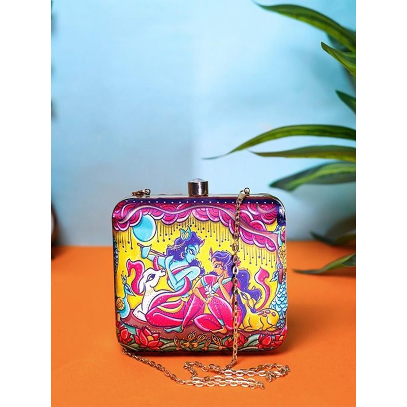 Swisni Printed Box Clutch