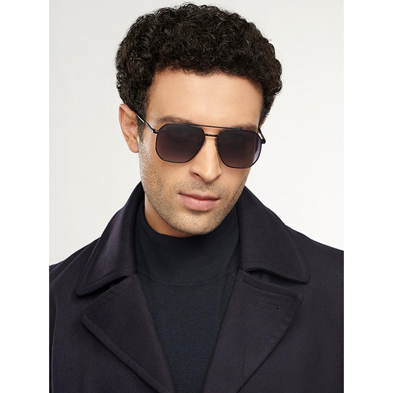 Vincent Chase by Lenskart Lens & Square Sunglasses with Polarised and UV Protected Lens 204825