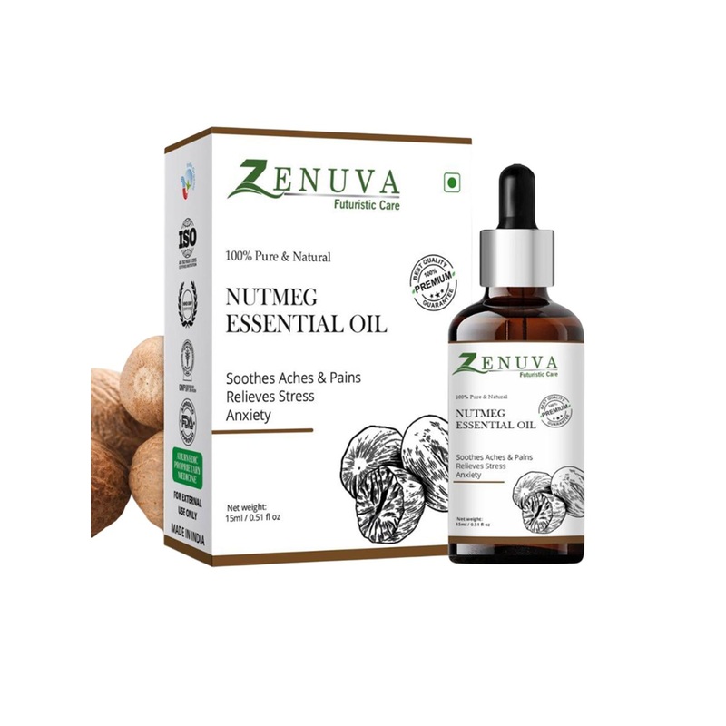 Zenuva Natural Nutmeg Essential Oil – 15 ml