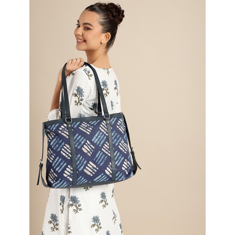 Anouk Printed Oversized Shopper Tote Bag
