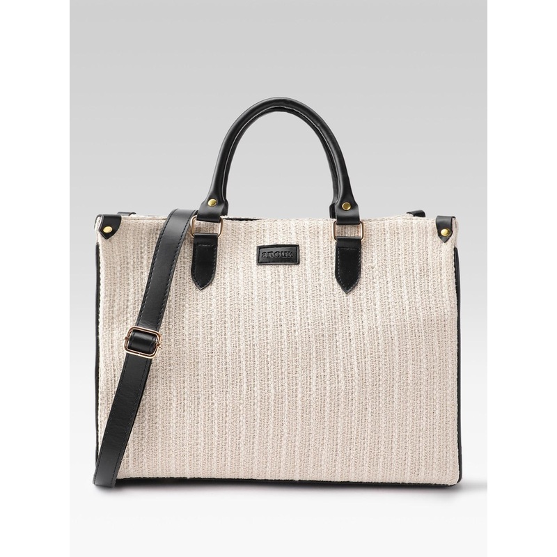 Anouk Textured Oversized Shopper Handheld Bag