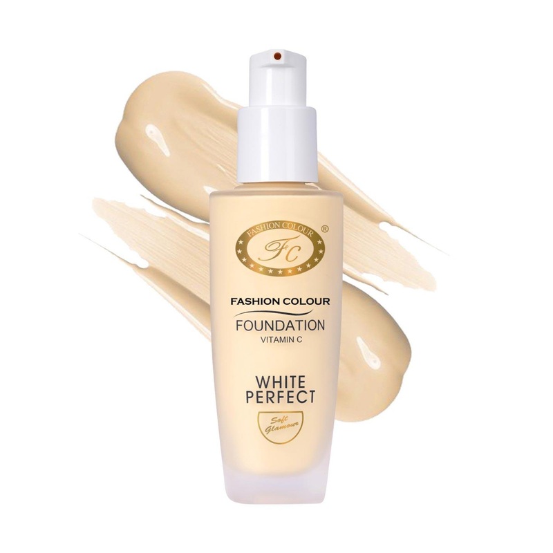Fashion Colour White Perfect Vitamin C Waterproof Foundation 40ml – Pearl White 01