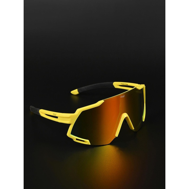 Irayz Unisex Sports Sunglasses with UV Protected Lens Irz_Bull Yellow