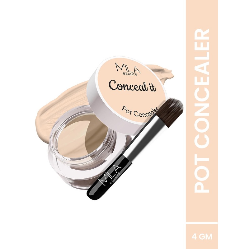 MILA BEAUTE Conceal It Pot Concealer Enriched With SPF 15 & Vitamin E – 4g – Creamy Beige