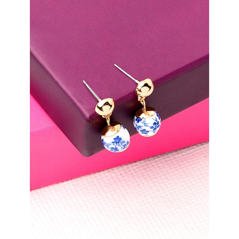Accessorize London Ceramic Beads Drop Earrings