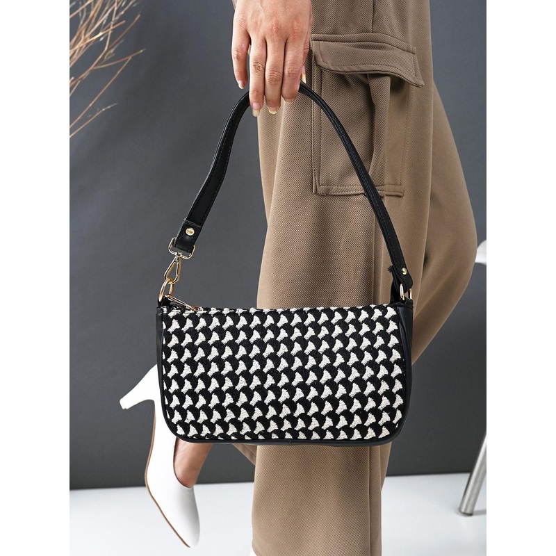 Anouk Women Geometric Structured Shoulder Bag