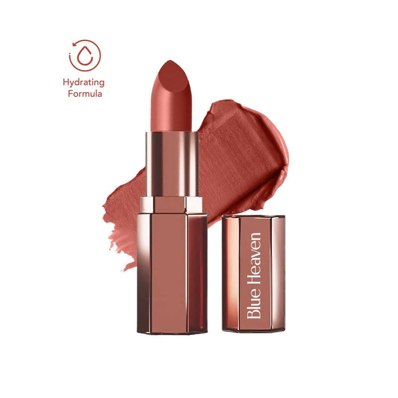 Blue Heaven Roseate Soft Matte Lipstick Infused With Argan Oil 4g – Amber Brown