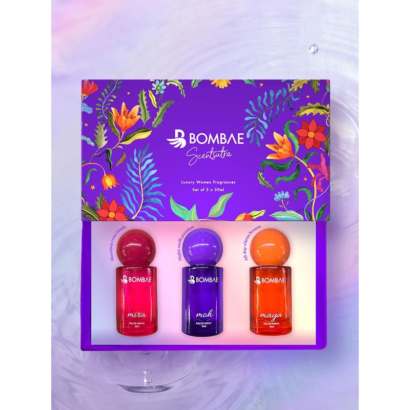 Bombae Women Set of 3 Scentsutra Luxury Perfume – 30ml x 3