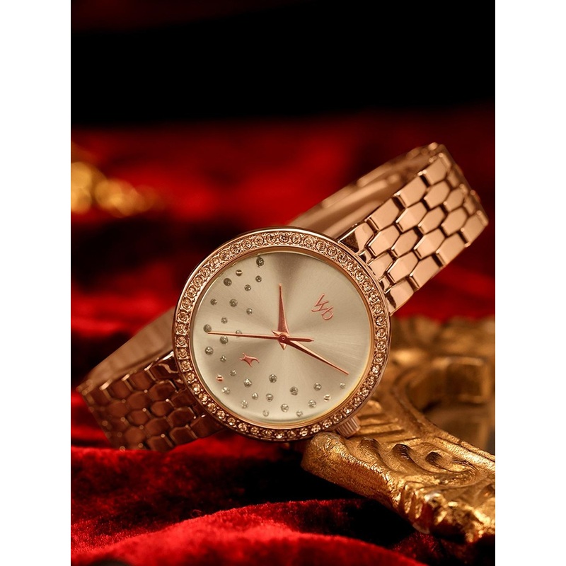 Fastrack  Vyb 6.0 Starlet Women Embellished Dial & Straps Analogue Watch FV60088WM01