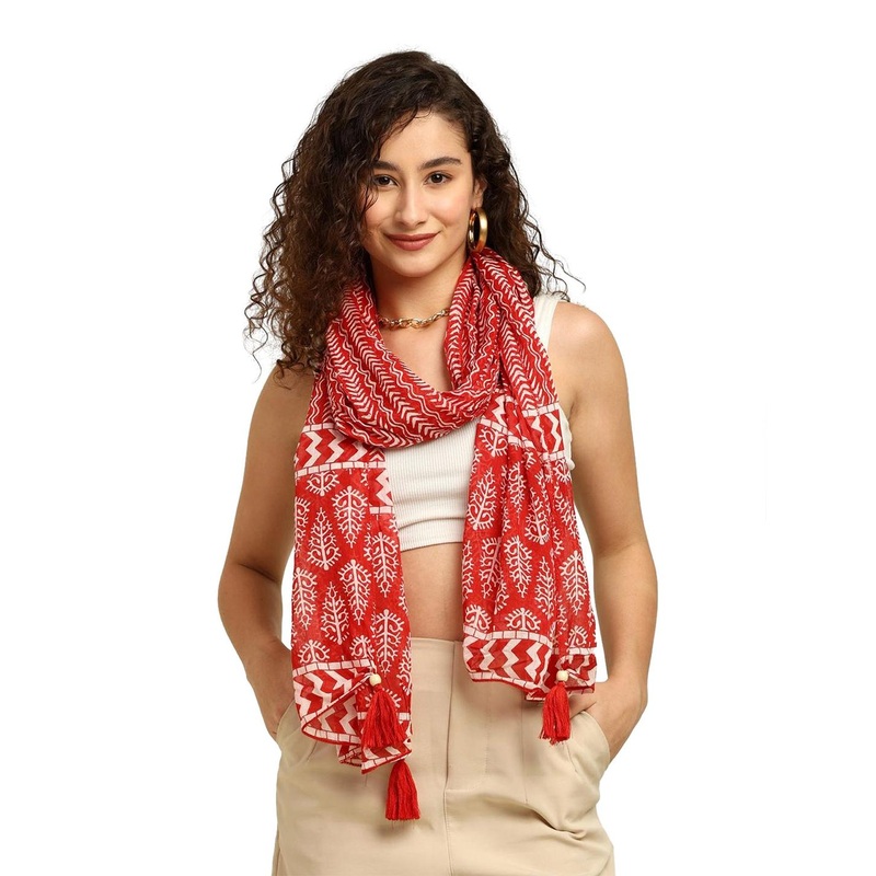 GALE GIRLS Women Cotton Printed Scarf