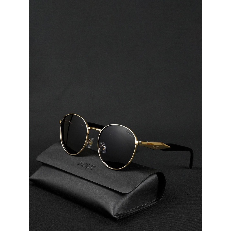 Irayz Unisex Round Sunglasses With Polarised and UV Protected Lens