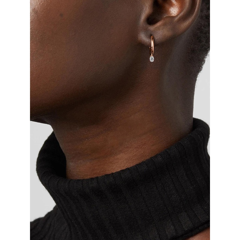 MINUTIAE Rose Gold Circular Hoop Earrings