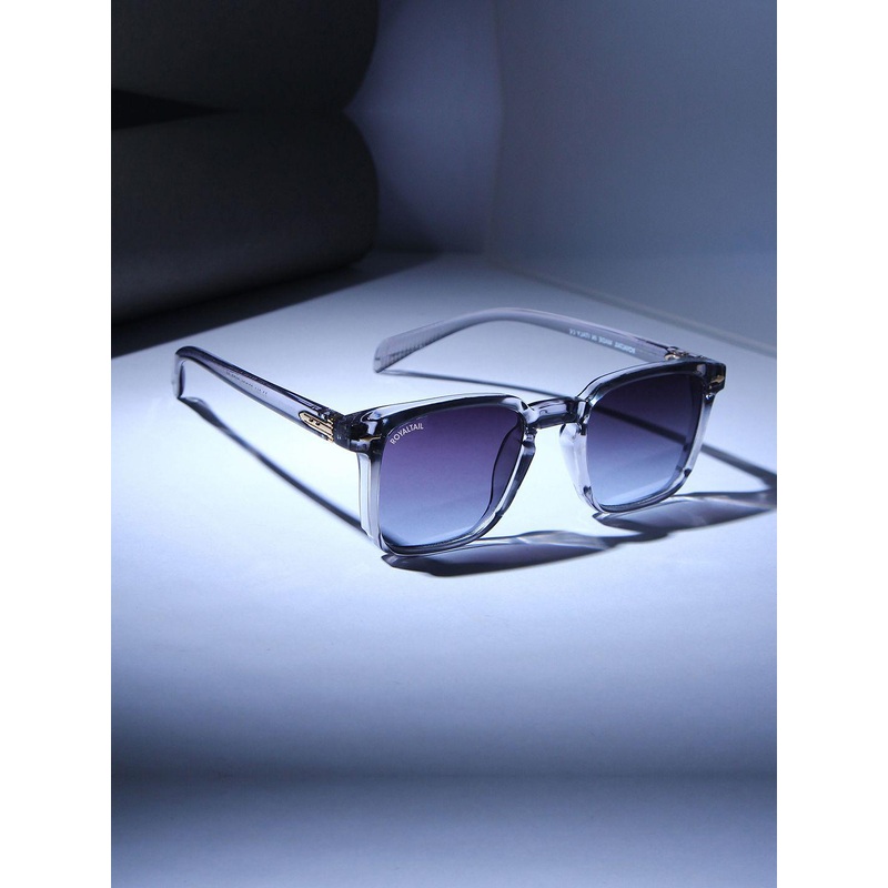 ROYALTAIL Unisex Rectangle Sunglasses with UV Protected Lens RT-SUNG-122