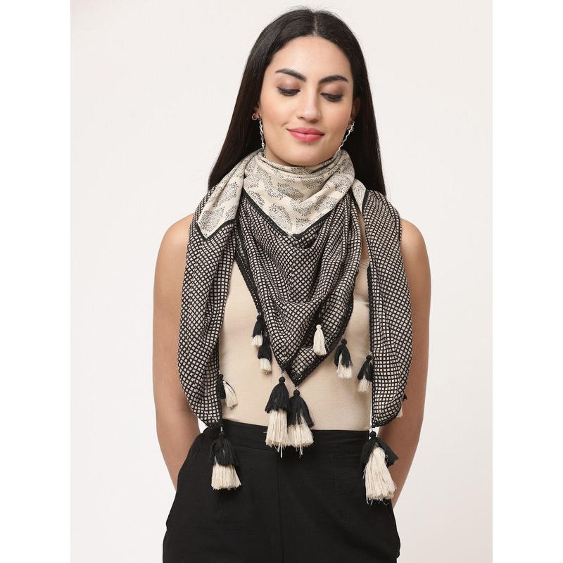 SAVI Printed Cotton Scarf
