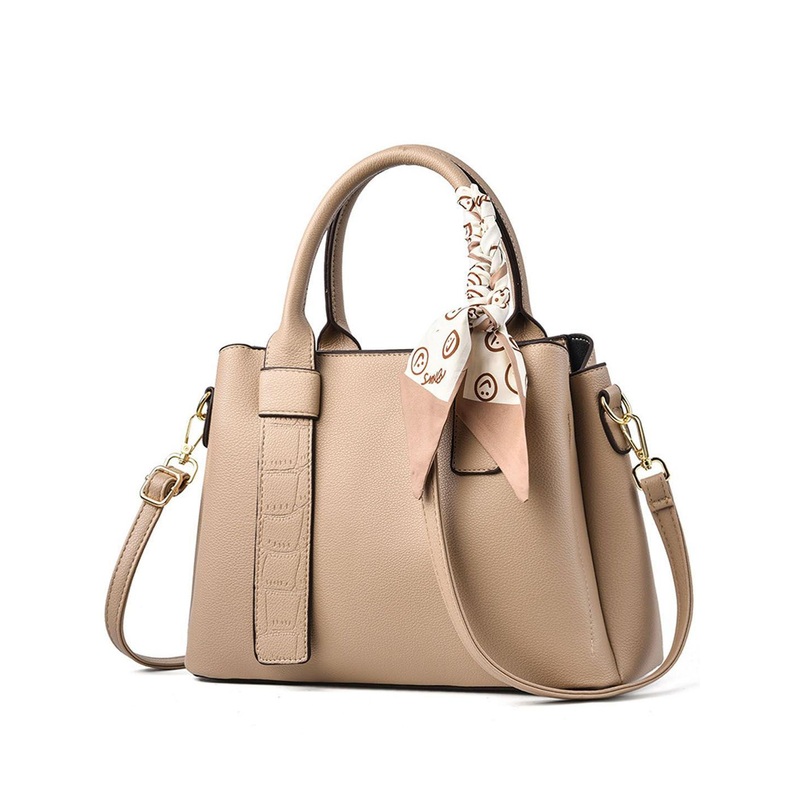 StyleCast Textured Crossbody Handheld Bag With Scarf