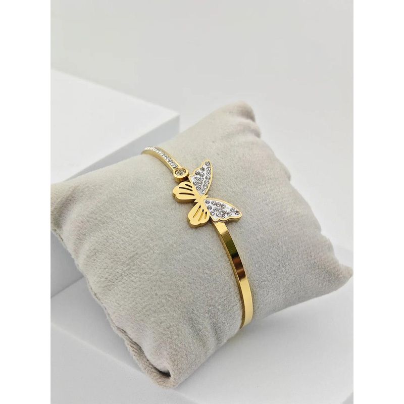 STYOLLO Women Enamelled Gold-Plated Bangle-Style Bracelet