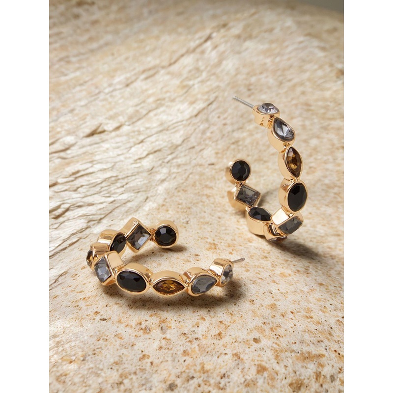 Accessorize Circular Half Hoop Earrings