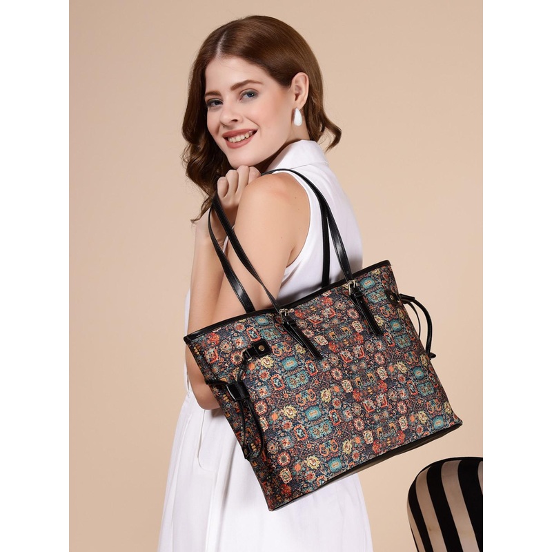Anouk Floral Printed Shopper Tote Bag